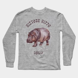 History Hippo (2) Long Sleeve T-Shirt